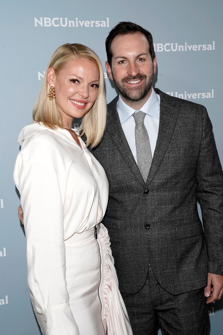 Katherine Heigl and husband Josh Kelley at the 2018 NBCUniversal Upfronts.
