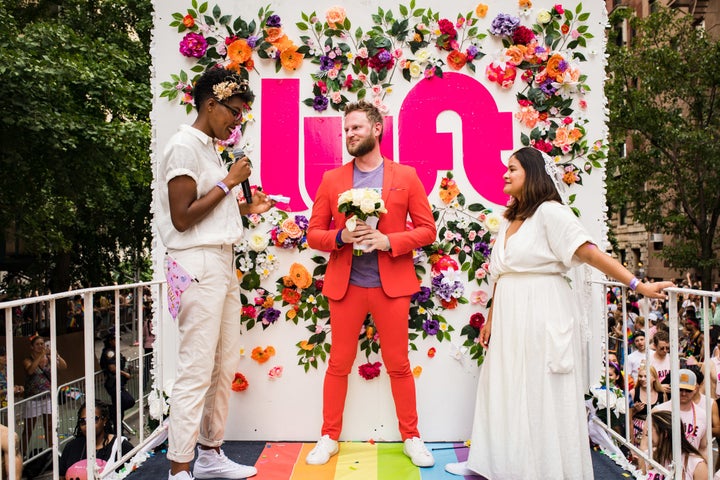 “These three couples getting married, with tens of thousands of their ‘chosen family’ of witnesses is beautiful,