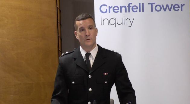 Michael Dowden, watch manager from North Kensington fire station, giving evidence at the Grenfell tower public inquiry