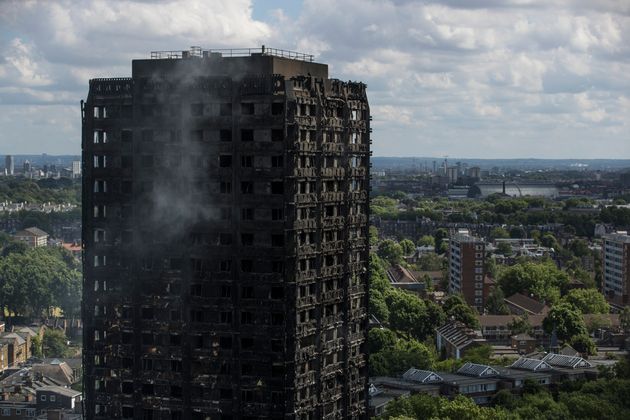 The fire fighter to arrive at the Grenfell Tower blaze in June 14 last year did not notice it had cladding 