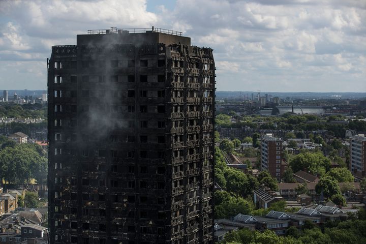 The fire fighter to arrive at the Grenfell Tower blaze in June 14 last year did not notice it had cladding 