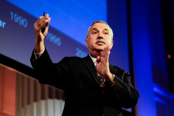 Pulitzer Prize-winning New York Times columnist Thomas Friedman started calling for a "Green New Deal" in 2007.