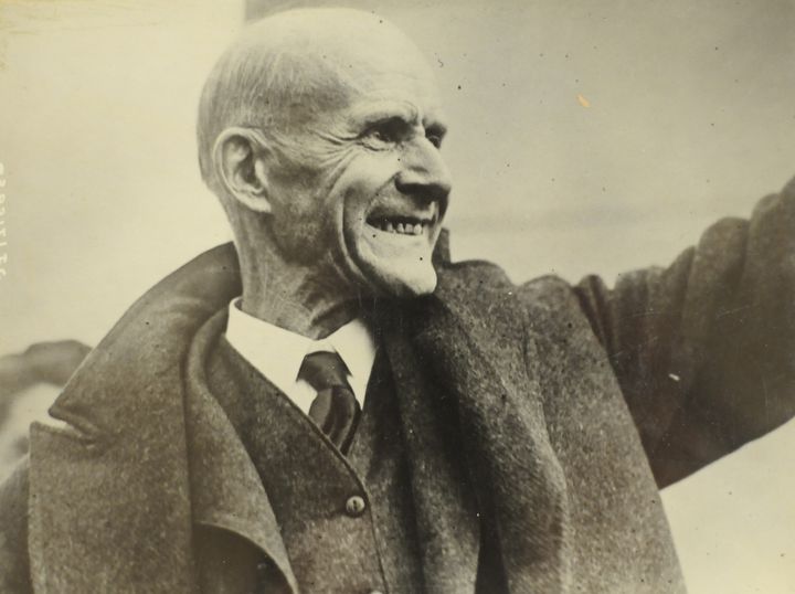 Eugene Debs, the Socialist presidential candidate, was one of many dissidents who were jailed for calling for Americans to refuse the World War I draft. While courts upheld his conviction, the cases began a slow march to establish a true right to freedom of speech.