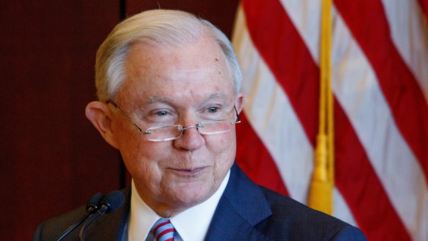 SCRANTON, PA, UNITED STATES - 2018/06/15: Attorney General Jeff Sessions delivers remarks on immigration and law enforcement actions to cadets from Lackwanna College Police Academy. (Photo by Michael Candelori/Pacific Press/LightRocket via Getty Images)