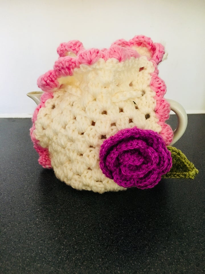 Miki's homemade teapot cosy.