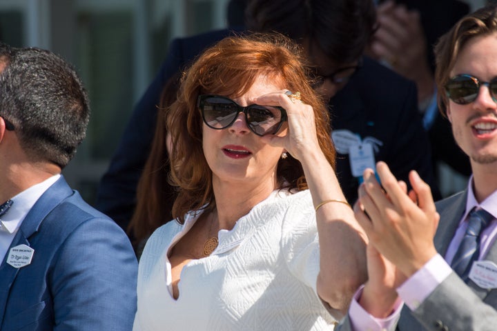 Susan Sarandon attends the Royal Windsor Cup on Sunday.