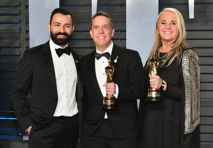 From left: Molina, Lee Unkrich and Darla K. Anderson.