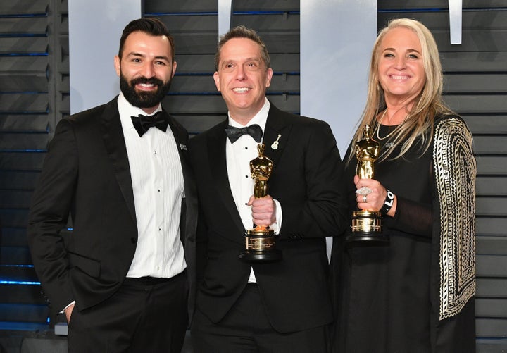  From left: Molina, Lee Unkrich and Darla K. Anderson. 