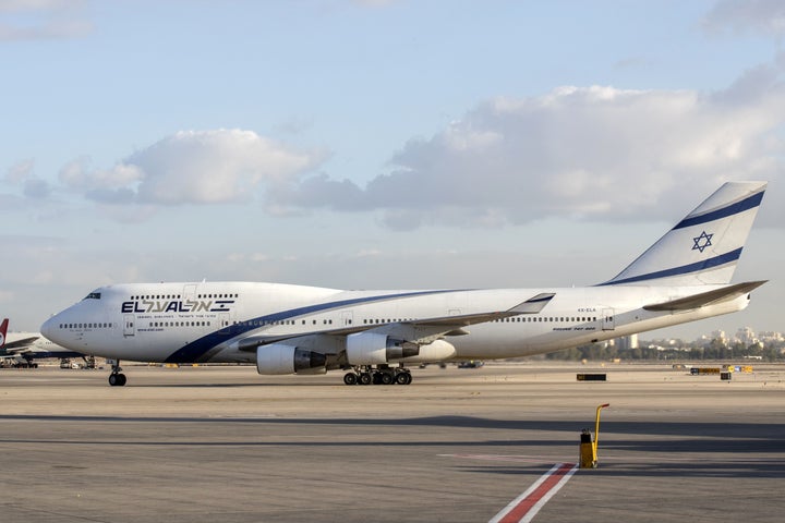 An El Al airplane is pictured at the Ben Gurion International Airport near Tel Aviv on July 19, 2016.