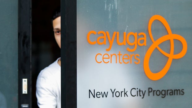 NEW YORK, NY - JUNE 22:  A person exits the CAYUGA Centers branch on June 22, 2018 in Harlem, New York. more than 239 migrant children who were separated from their parents and relatives at the U.S.-Mexico border are under Cayuga Centers care in New York. (Photo by Eduardo MunozAlvarez/VIEWpress/Corbis via Getty Images)