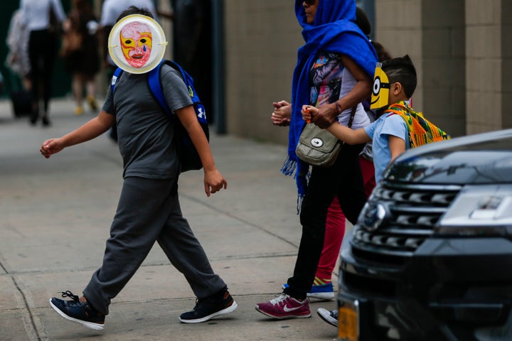 Cayuga Centers offers a day program for the migrant children — the children are sent to foster families at night.