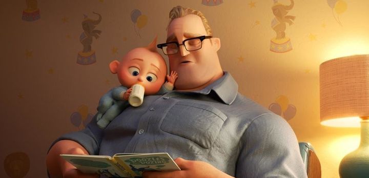 Jack-Jack and Bob in "Incredibles 2."