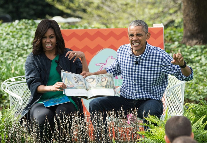 In 2016, President Barack Obama and first lady Michelle Obama delighted the internet with photos of them reading Where the Wild Things Are at the annual Easter Egg Roll. 