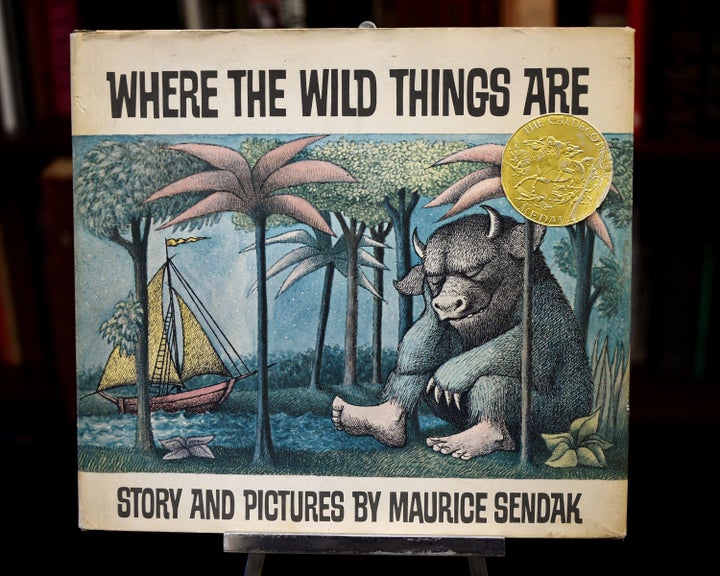 The photo above shows a first edition of Where the Wild Things Are set to be auctioned off. Sendak revealed in an interview that he originally planned to title the book Where the Wild Horses Are.