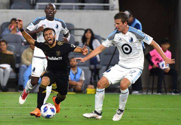 Minnesota United midfielder Collin Martin, right, became Major League Soccer’s second openly gay player when he came out Friday morning.