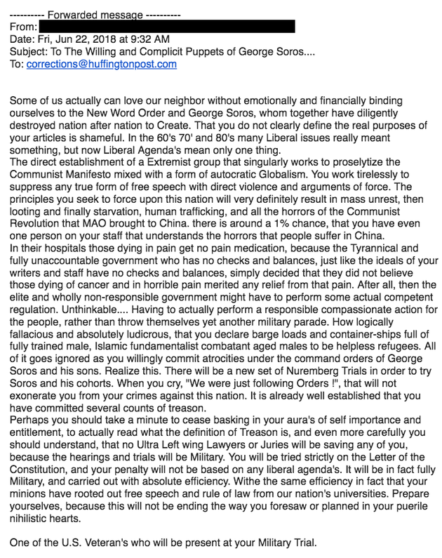 Our Hate Mail HuffPost UK