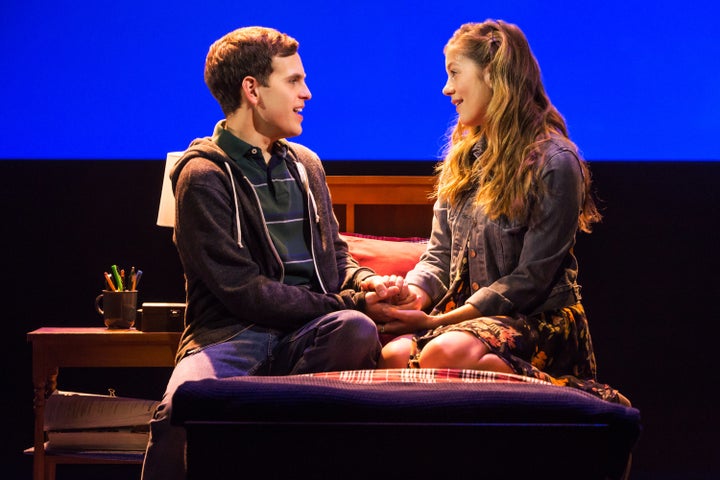 Taylor Trensch and Laura Dreyfuss in "Dear Evan Hansen."