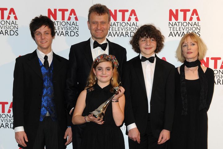 The whole 'Outnumbered' clan at the 2012 NTAs 