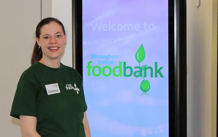 Charlotte Neville is the staff manager at the Birmingham Central Foodbank.