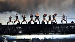 Beyoncé Closes 'On The Run II' Concert By Climbing Down On A Ladder After Stage Malfunction