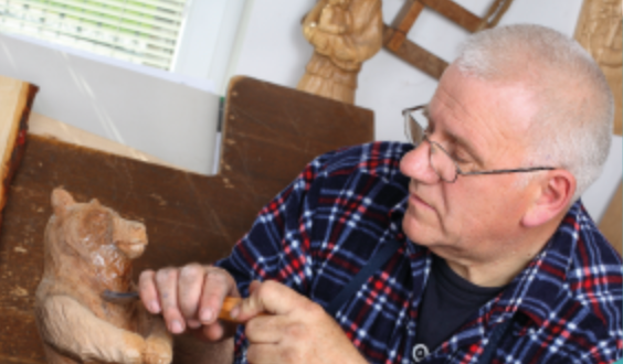 Woodworking at a MensShed project