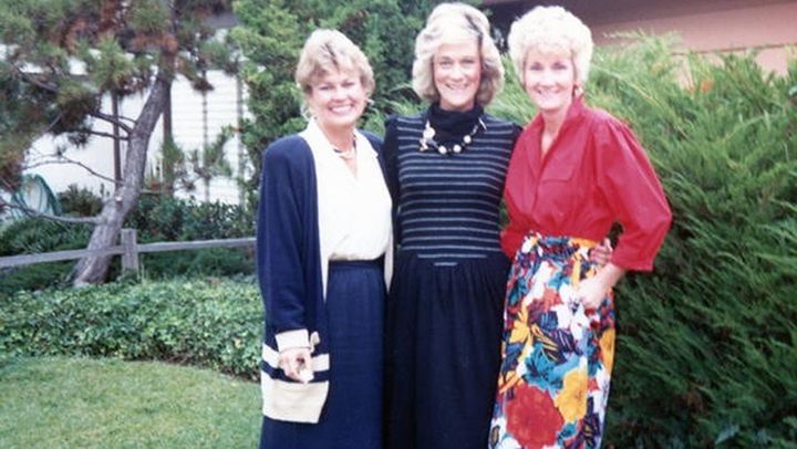 Elizabeth Martin, standing between her cousin Tamra Halfacre, left, and sister Anita Freeman. Martin, who had colon cancer, died in 2014 under palliative sedation administered to relieve intractable pain. While aid-in-dying is legal in seven states and Washington, D.C., palliative sedation, in which terminally ill patients are rendered unconscious to relieve intractable suffering, is legal everywhere in the United States. 