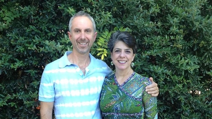 Jennifer Glass with her husband, Harlan Seymour, after she was diagnosed with cancer.