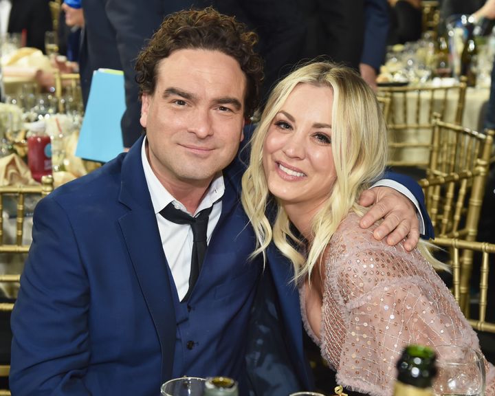 Johnny Galecki and Kaley Cuoco attend Annual Critics' Choice Awards on Jan. 11, in Santa Monica. 