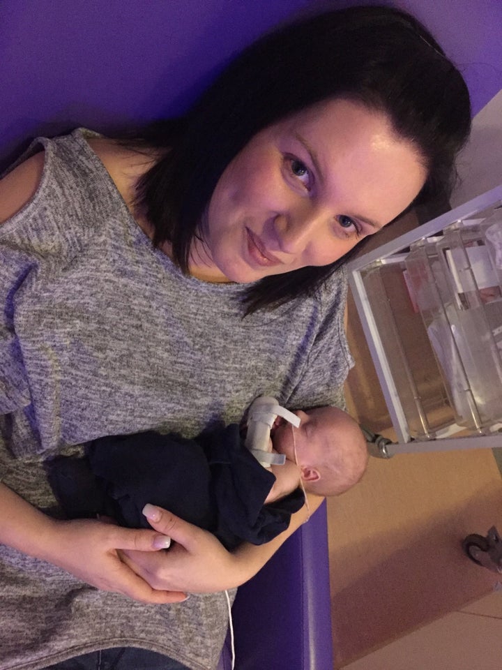 Angela Williams with her son Evan.