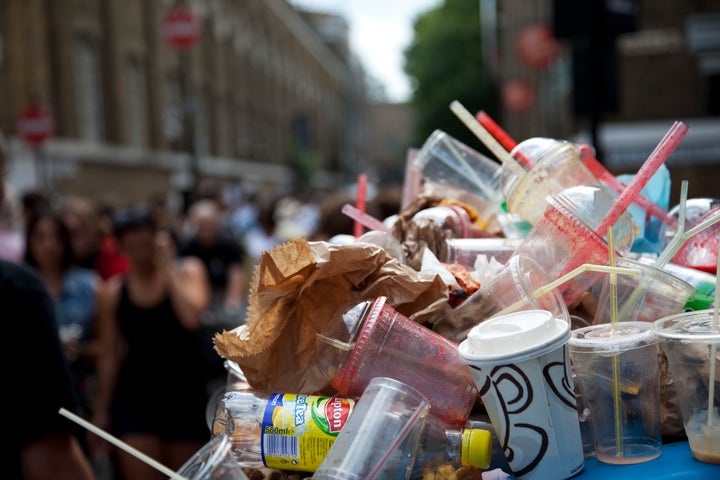 Plastic straws like these are too small and flimsy to be processed by recycling centers and often end up in oceans. 