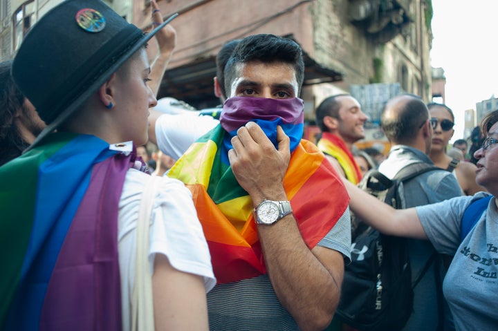 Istanbul's march used to see tens of thousands of people parade down Istanbul’s main Istiklal street, but Sunday&r