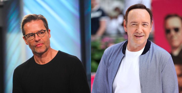 Guy Pearce (L) and Kevin Spacey (R). 