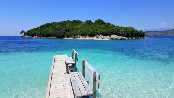 Ksamil, on the Albanian riviera.