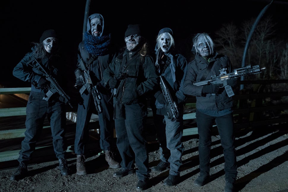 Some of the women of vigilante group Jennifer.