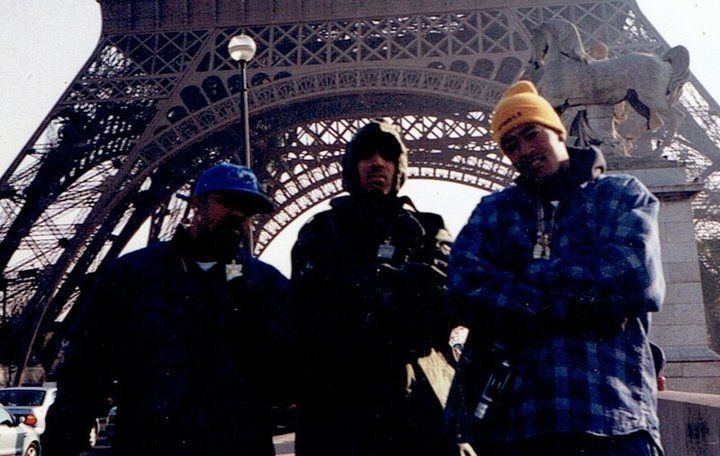 Hip-hop recording artists Awood “Magic” Johnson, McKinley “Mac” Phipps Jr. and Corey “C-Murder” Miller in Paris in 2000.