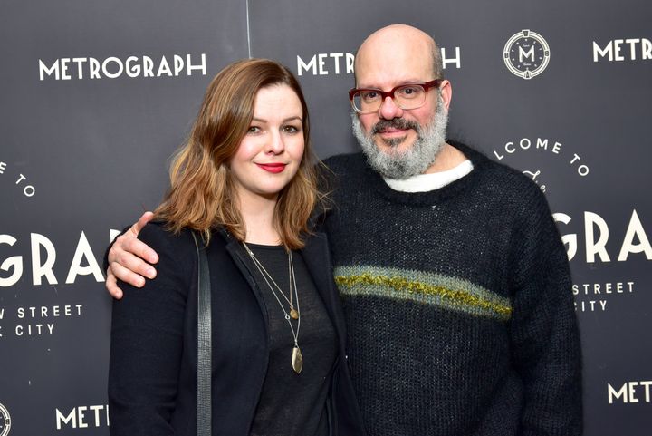 Actress Amber Tamblyn and husband David Cross at a March 22 party in New York City.
