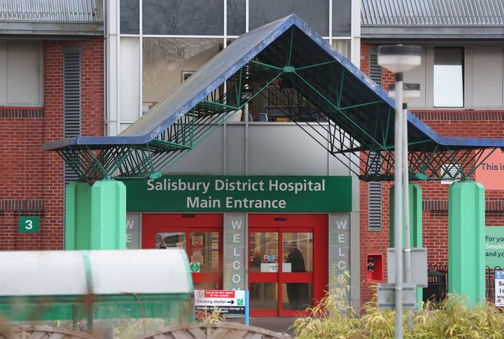 The man and woman in their 40s are being treated at Salisbury District Hospital 
