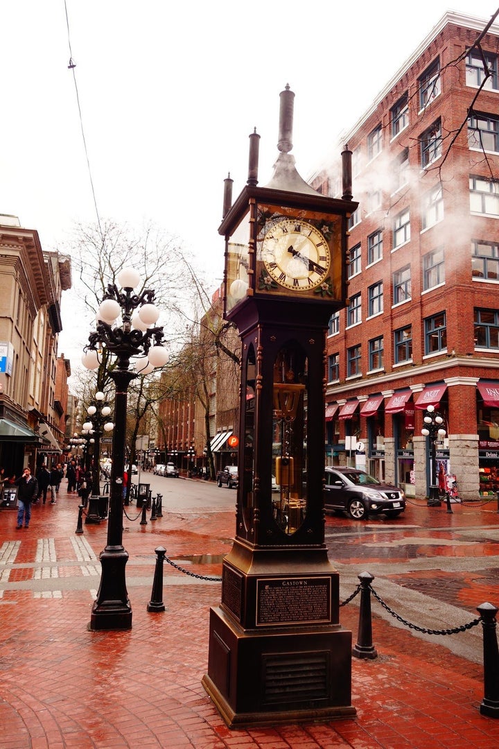 밴쿠버의 명소 개스타운(Gastown) 증기시계