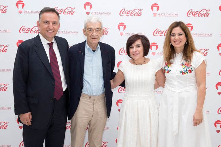 Γιάννης Παπαχρήστου - Γενικός Διευθυντής Coca-Cola Τρία Έψιλον, Γιάννης Μπουτάρης – Δήμαρχος Θεσσαλονίκης, Λίλιαν Νεκταρίου - Γενική Διευθύντρια Coca-Cola για Ελλάδα, Κύπρο, Μάλτα, Σίσσυ Ηλιοπούλου - Διευθύντρια Εταιρικών Υποθέσεων & Επικοινωνίας Coca-Cola για Ελλάδα, Κύπρο, Μάλτα