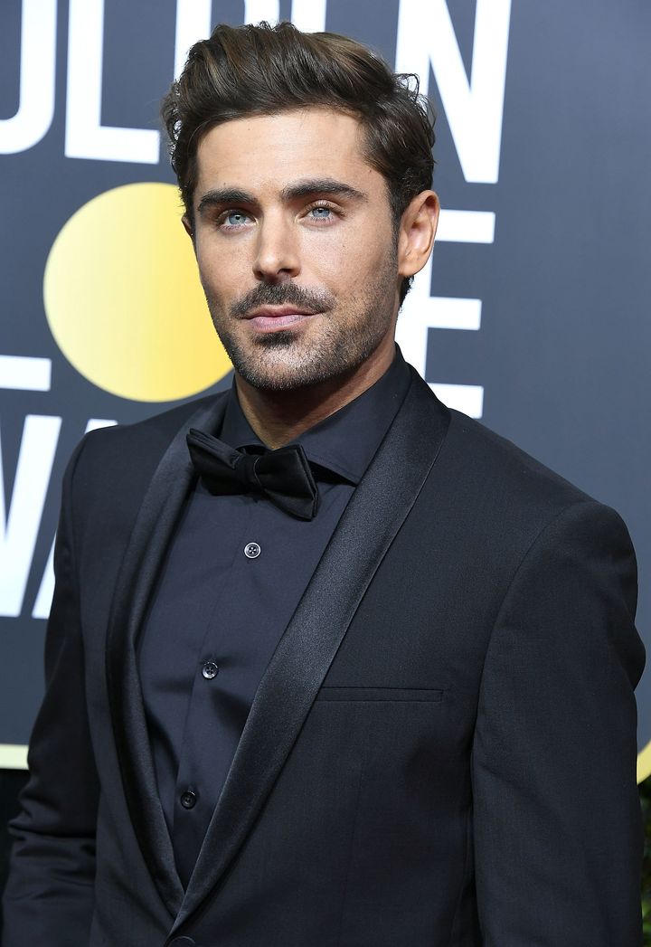 Zac Efron arrives at the 75th Annual Golden Globe Awards.