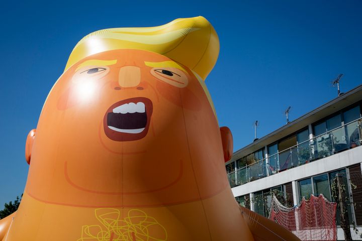 The 'Trump baby' balloon will float above Parliament Square