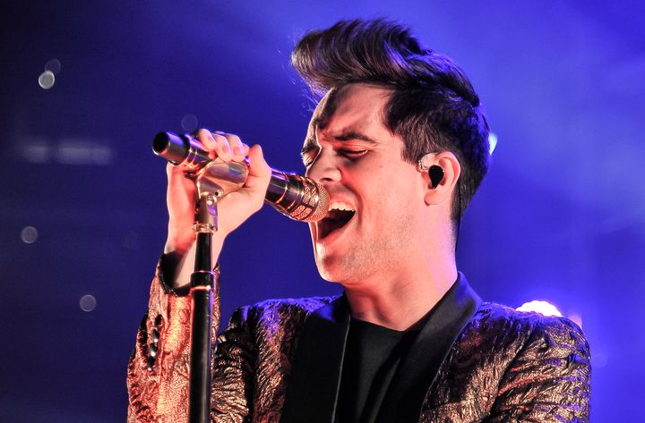 Brendon Urie of Panic! at the Disco performs at Oracle Arena in Oakland, California, in March 2017.