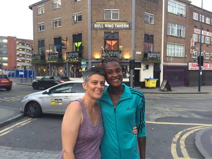 Megan Caine (left) and Kat Goulder-Davies (right).