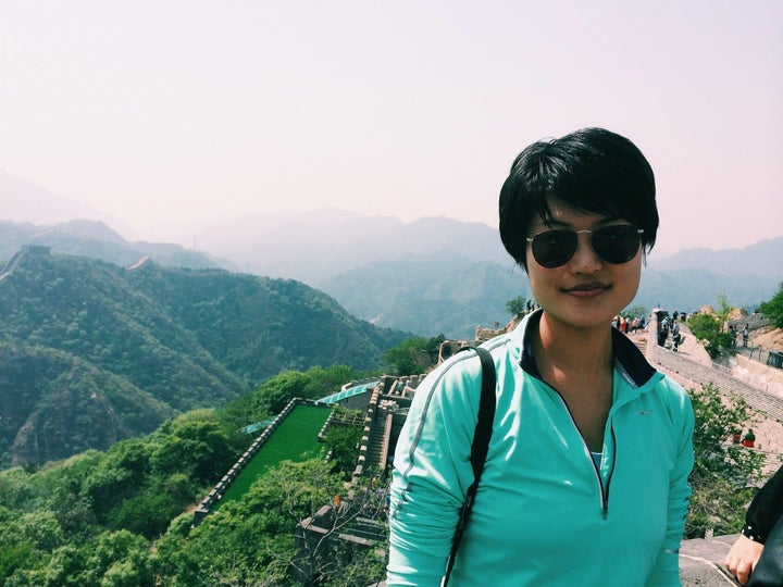 The author at the Great Wall of China in 2017.