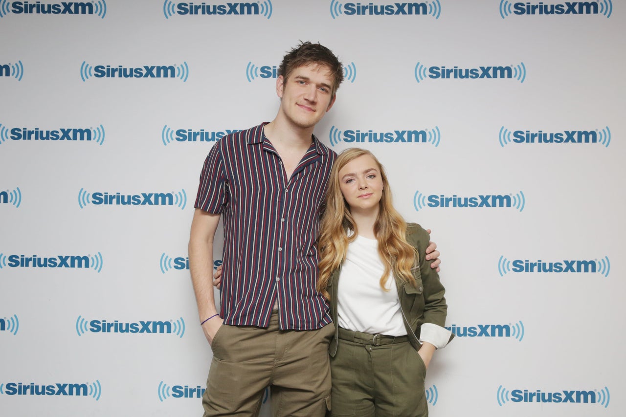 Bo Burnham and actress Elsie Fisher at SiriusXM Studios on June 28 in New York. 