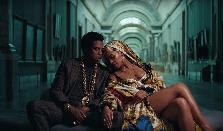 Jay-Z and Beyoncé in the 'APESHIT' music video