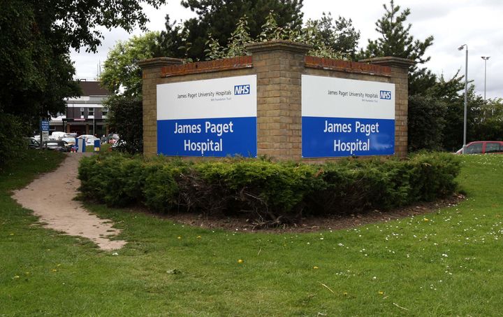 The victim died after being taken to James Paget Hospital 