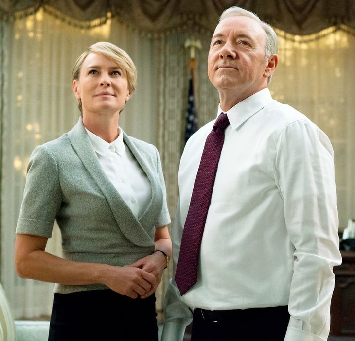 Robin Wright and Kevin Spacey in 'House Of Cards'