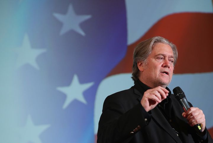 Steve Bannon, former White House Chief Strategist to President Donald Trump, was berated in a bookstore.