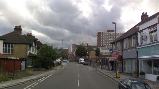 The man was robbed on Bell Lane, in Enfield, north London, on Saturday